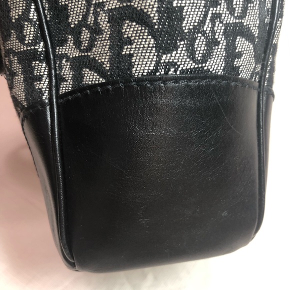 Dior Canvas Black Logo Small Tote - Picture 8 of 8